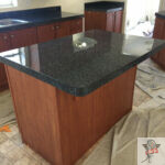 sprayed faux granite _ counter _ after
