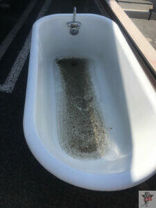 claw foot tub refinish_before