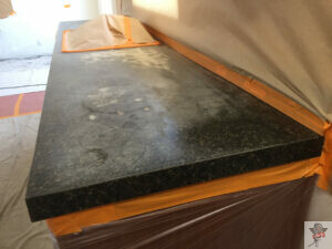 granite counter top reglazing _ before