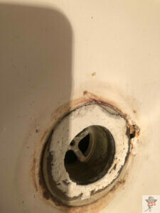 Tub Rust Repair _ drain