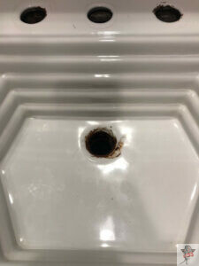 rusted sink refinish _ before