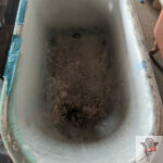 cast iron tub repair _ before