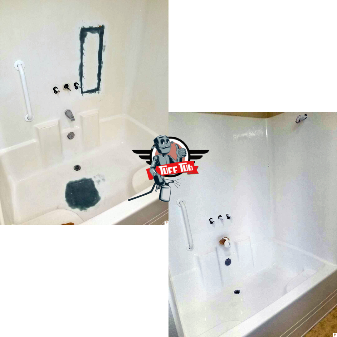 before after shower refinishing orange county